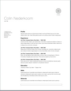 Colin Nederkoorn resume
