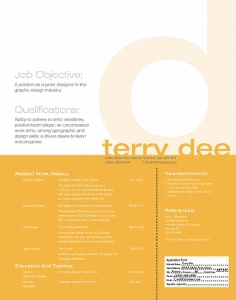 Terry Dee Resume