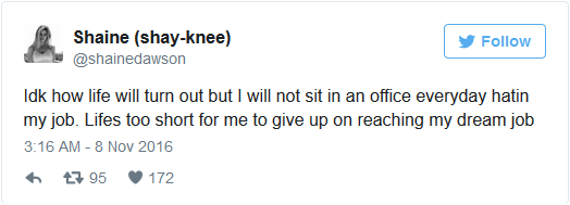 shainedawson dream job tweet