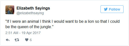 elizabeth-sayings-be-a-lion-tweet
