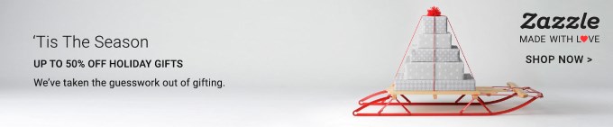 Up to 50% off gifts at Zazzle