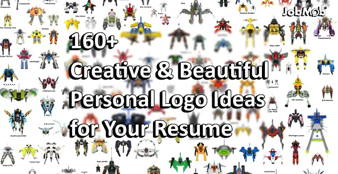 160+ Creative & Beautiful Personal Logo Ideas for Your Resume