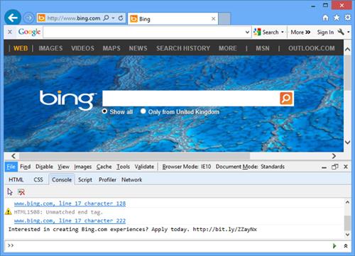 bing homepage job ad recruitment marketing