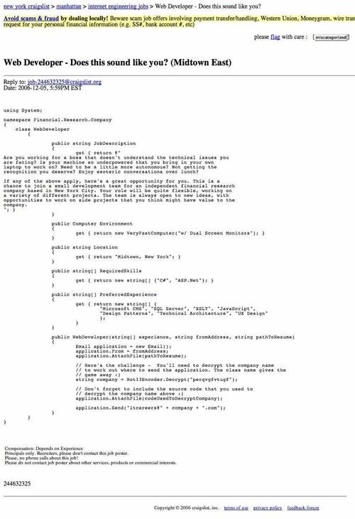 financial reserach company recruitment marketing