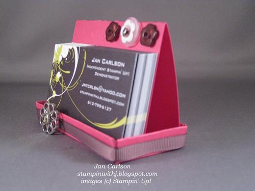 cardstock business card holder