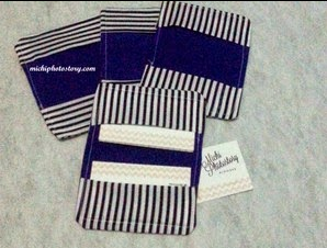 diy fabric business card holder