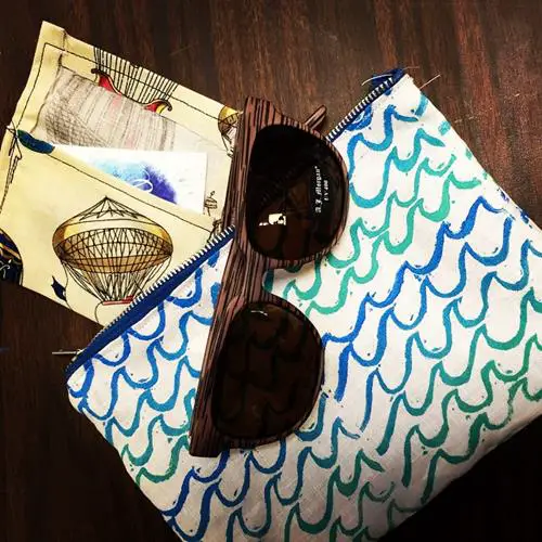 fabric business card holder