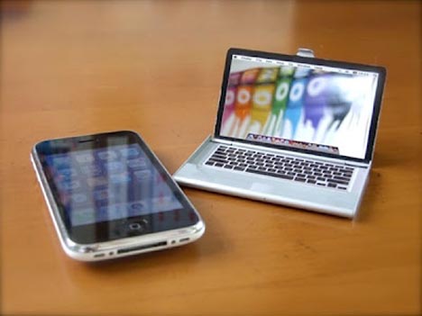 macbook pocket mirror business card holder