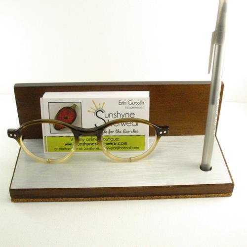vintage glasses business card holder