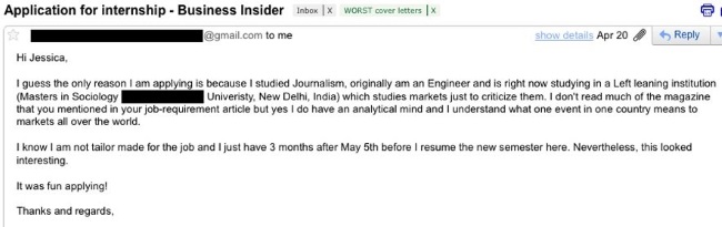 😜 33 Funny Cover Letters and Job Applications That are ...