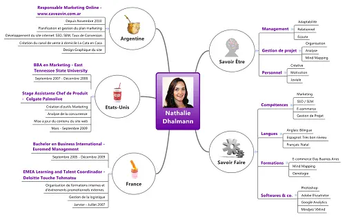 nathalie dhalmaan cv mindmap