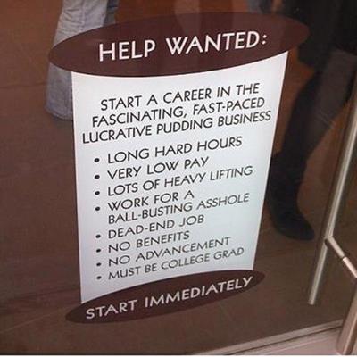 dead end job funny job ads