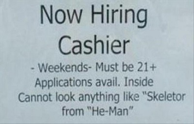 skeletor funny job ads