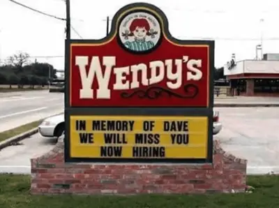 wendys funny job ads