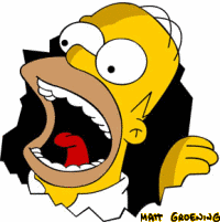 Homer Simpson eating page