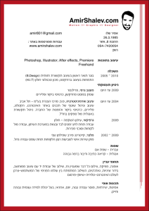 amir shalev resume