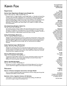 Professional blogger resume