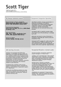 Scott Tiger resume