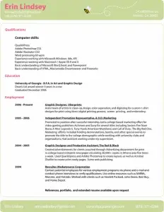 Erin Lindsey resume