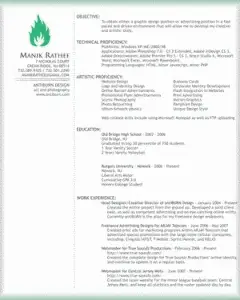 Cool formats for resume