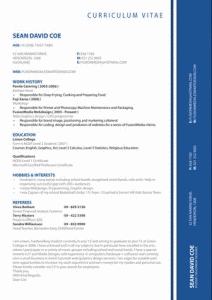 Sean David Coe resume