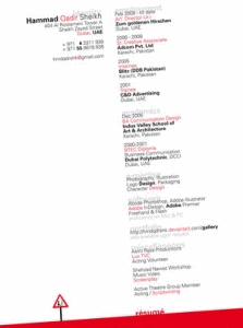 Hammad Sheikh beautiful resume