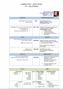 itay wolfson resume
