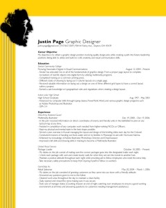 Justin Page beautiful resume