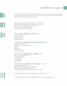 Michael Musgjerd beautiful resume