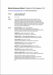 michal rockman pollard resume