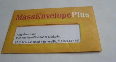 MassEnvelopePlus creative business card design