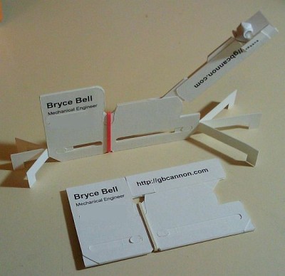 gbcannon creative business card design