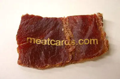 meat creative business card design