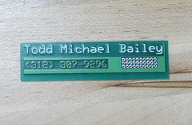 pcb layout creative business card design