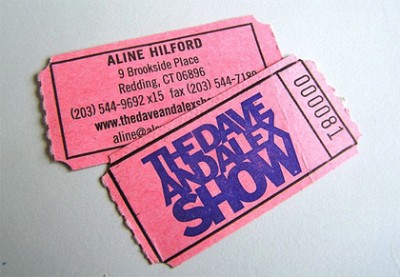 ticket creative business card design