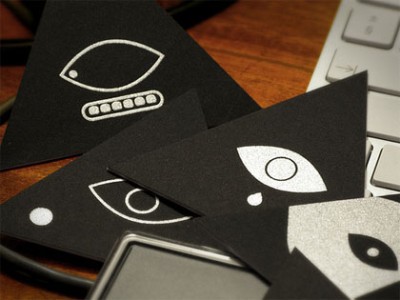 triangular creative business card design