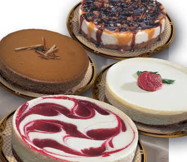 4 large cakes