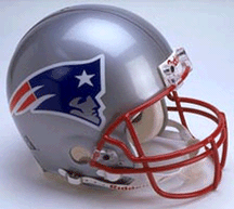 full sized new england patriots helmet