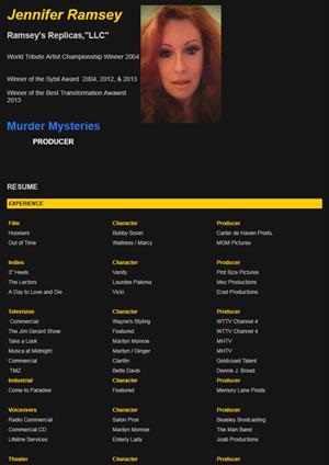 jennifer ramsey acting resume