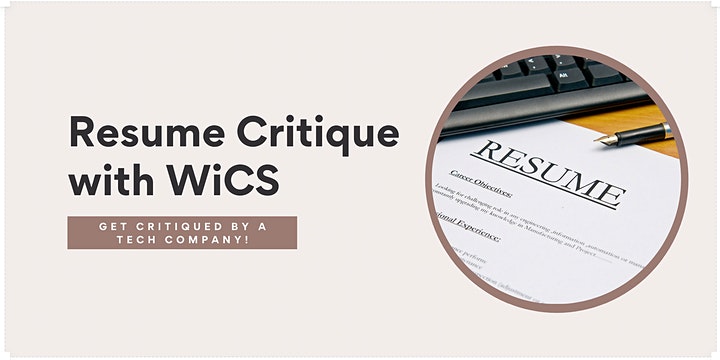 WiCS Resume Critique (with Wish and Google!)