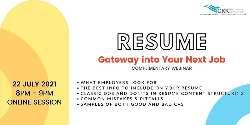 Resume: Gateway into Your Next Job