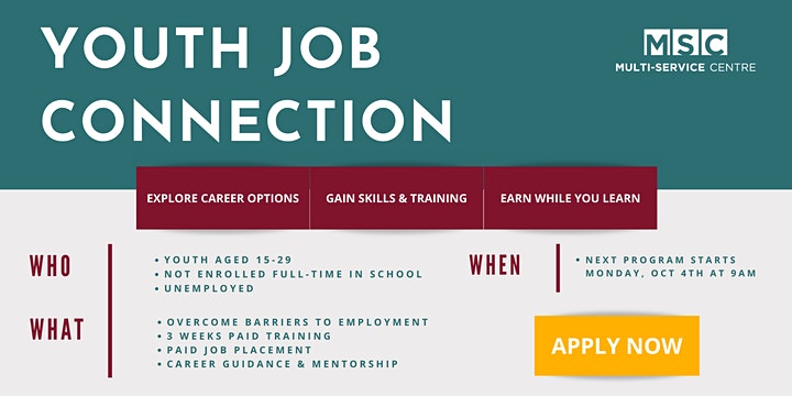 OCTOBER Youth Job Connection Program