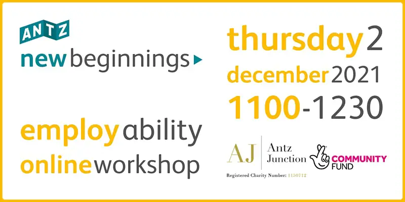 New Beginnings Employability Online Workshop (2 Dec 2021)