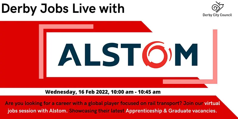 Derby Jobs Live: Apprenticeships & Graduates vacancies with Alstom