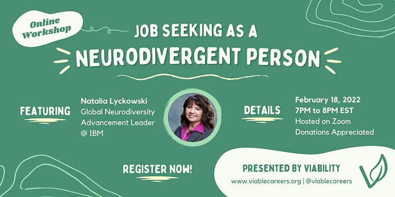 Job Seeking as a Neurodivergent Person - Online Workshop