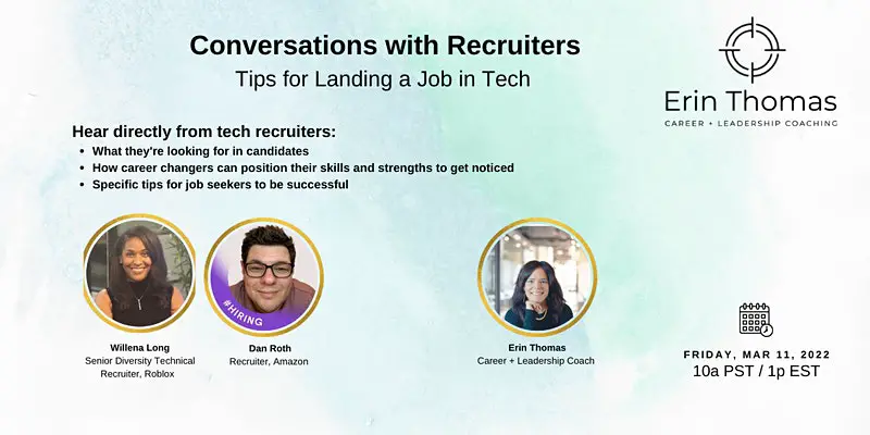 Conversations with Recruiters: Land a Job in Tech