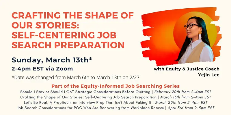 Crafting the Shape of Our Stories: Self-Centering Job Search Preparation