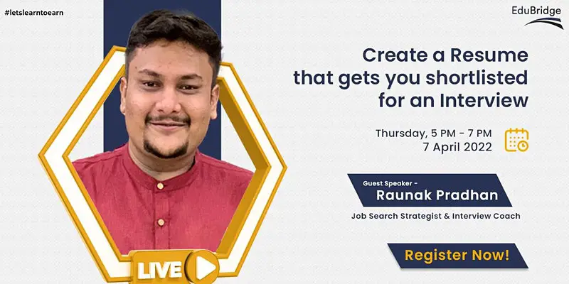 Masterclass: Create a Resume that gets you shortlisted for an Interview
