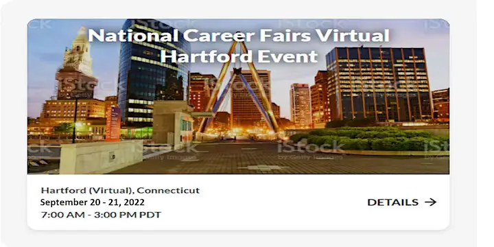 HARTFORD VIRTUAL CAREER FAIR AND JOB FAIR-September 20, 2022