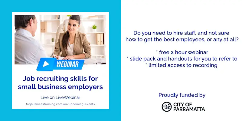 Job recruiting skills for small business employers